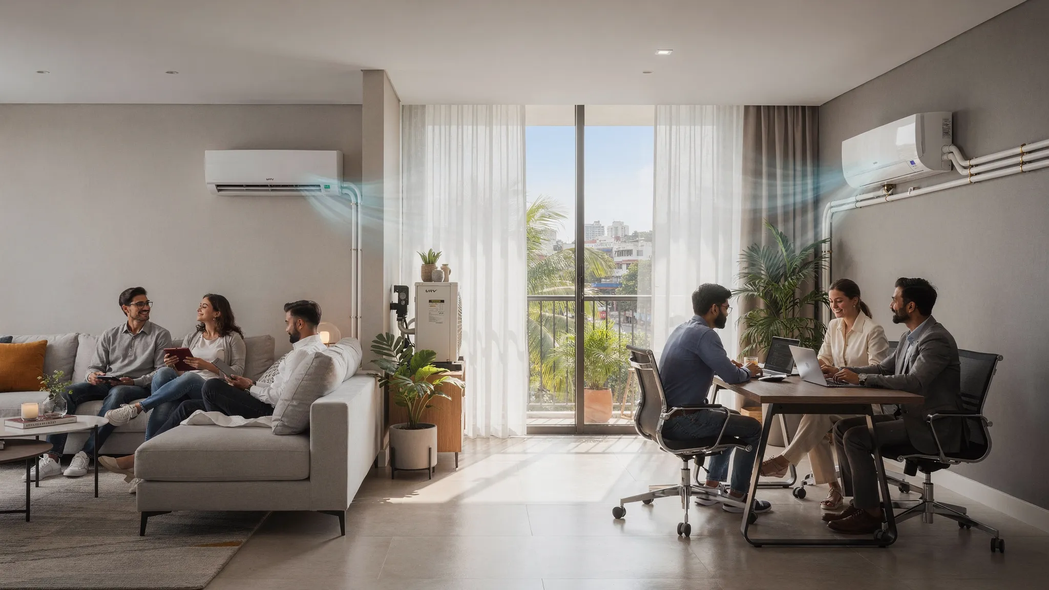 VRV AC Unit: Energy Efficiency and Zoning Advantages - Main Image