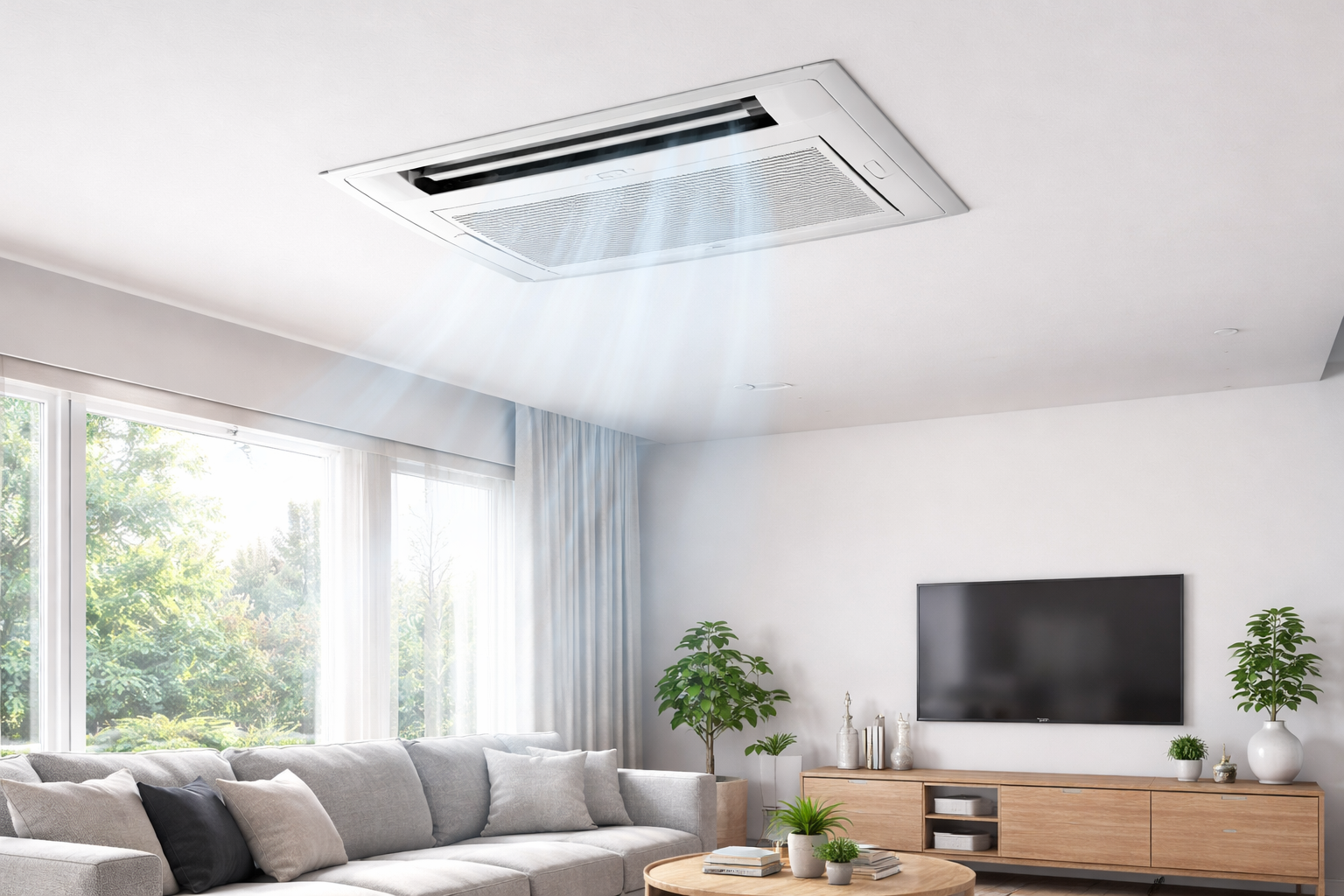 Mitsubishi One Way Cassette AC for Summer Cooling Blog Main Image